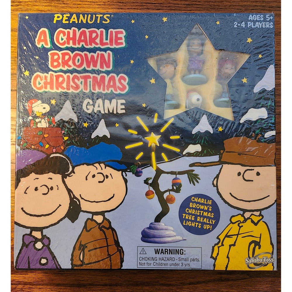 Peanuts A Charlie Brown Christmas Game Sababa Toys 2007 Light Up Tree New Sealed
